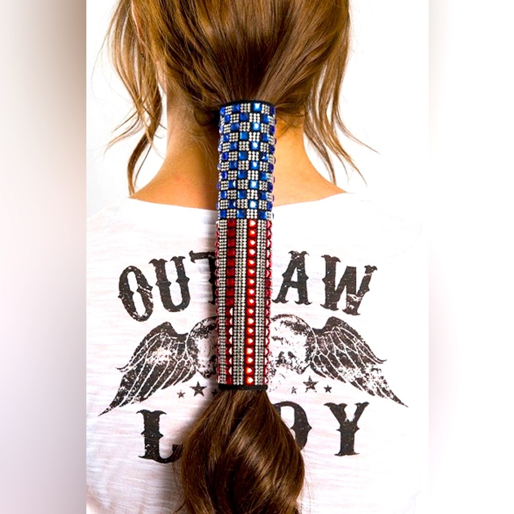 BLING USA FLAG HAIR GLOVE
